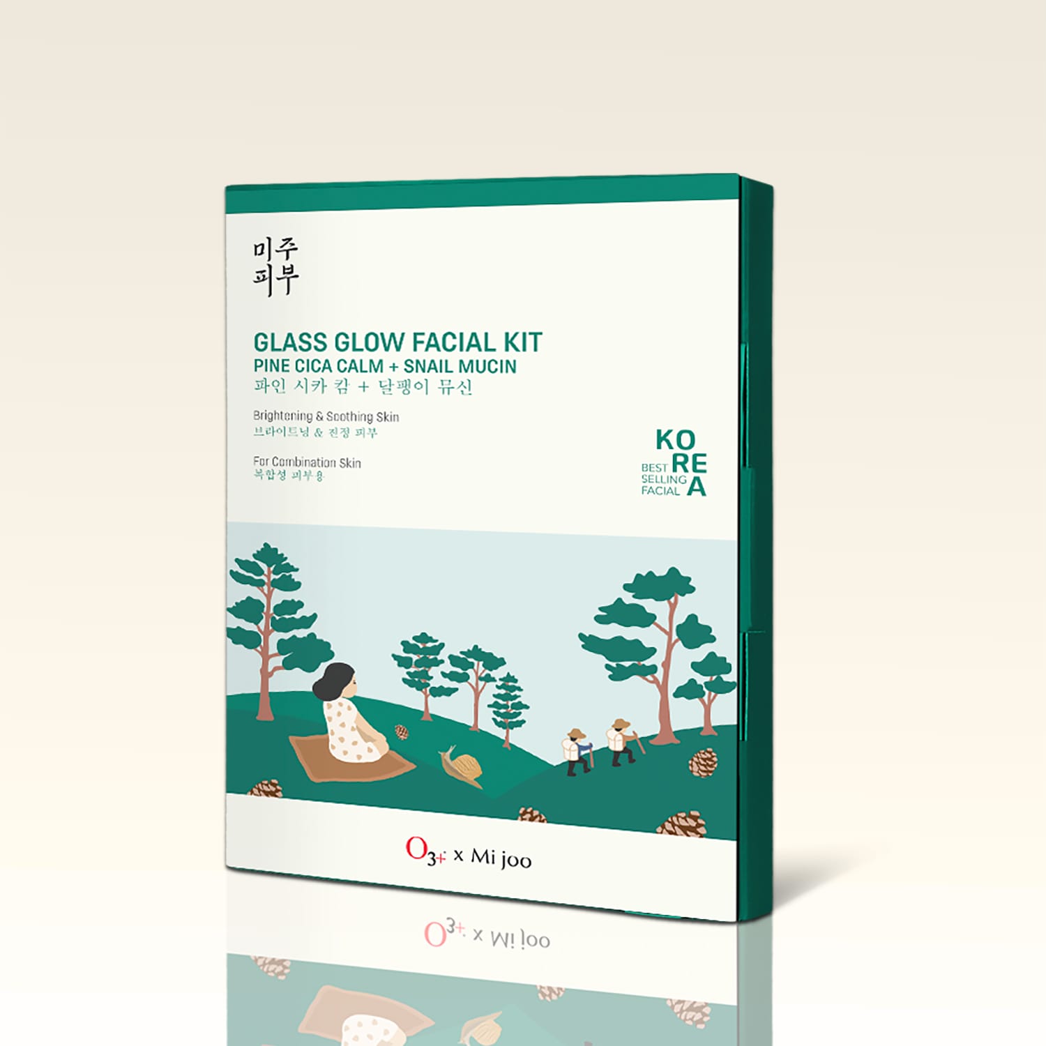 Mijoo  Pine Cica & Snail Mucin Glass Glow Facial Kit